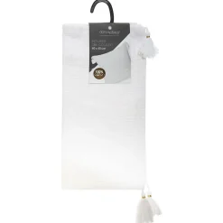 Housse de coussin Slub - coton - blanc - 40x40 cm - Atmosphera