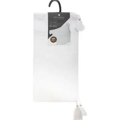 Housse de coussin Slub - coton - blanc - 40x40 cm - Atmosphera