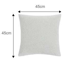 Housse de coussin Tawau blanc l.45 x H.45cm GoodHome