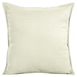 Housse de coussin uni beige L.45 x l.45cm