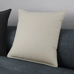 Housse de coussin uni beige L.45 x l.45cm