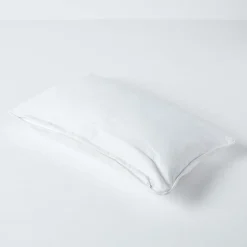 Housse de coussin uni blanc cassé, 30 x 50 cm - HOMESCAPES