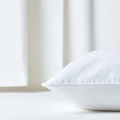 Housse de coussin uni blanc cassé, 30 x 50 cm - HOMESCAPES