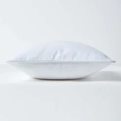Housse de coussin uni blanc cassé, 30 x 30 cm - HOMESCAPES