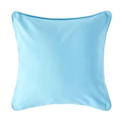 Housse de coussin uni bleu clair, 60 x 60 cm - HOMESCAPES