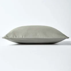 Housse de coussin uni gris, 30 x 30 cm - HOMESCAPES