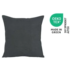 Housse de coussin uni noir L.45 x l.45cm