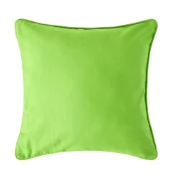 Housse de coussin uni vert, 60 x 60 cm - HOMESCAPES