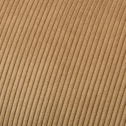 Housse de coussin velours cotelé Akola marron camel l.50 x H.30cm GoodHome