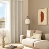 Housse de coussin velours cotelé Akola blanc cassé l.50 x H.30cm GoodHome