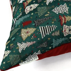 Housse de coussin 45x45 cm CELEBRATION Vert Epicea