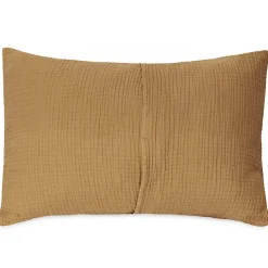 Housse de coussin 40x60 cm coton collection PAROS marron houblon