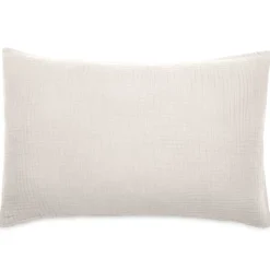 Housse de coussin 40x60 cm coton collection PAROS beige ficelle