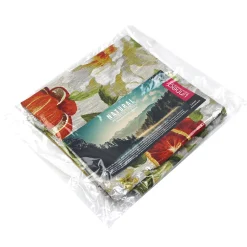 Housse de coussin 45x45 cm GALLINA Agrumes 100% Lin