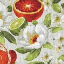 Housse de coussin 45x45 cm GALLINA Agrumes 100% Lin