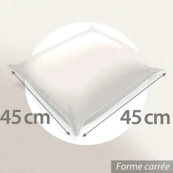 Housse de coussin 45x45 cm GALLINA Agrumes 100% Lin