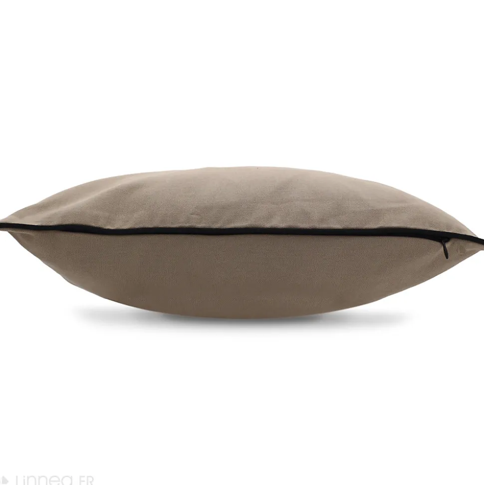 Housse de coussin 45x45 cm MONTSEGUR marron Tourterelle