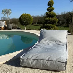 Housse de matelas bain de soleil (160x65 cm - Gris clair)
