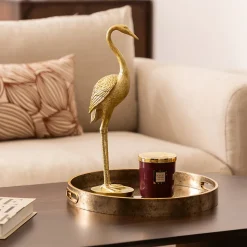 Héron Automne H.41cm résine - Atmosphera