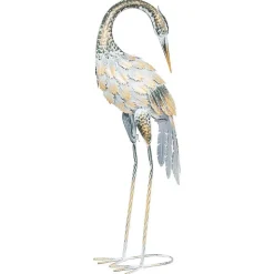 Héron déco Howard H.73cm métal multicolore - Atmosphera