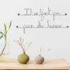 Il en faut peu pour être heureux - Sculpture fil de fer 50-60 cm - Bijoux de mur