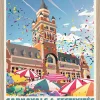 Image encadrée carnaval et festivités des Hauts-de-France cadre en bois 30x40 cm