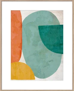 Image encadrée formes Dada Art l.40 x H.50 cm multicolore