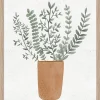 Image encadrée fougère en pot l.30 x H.40 cm Dada Art