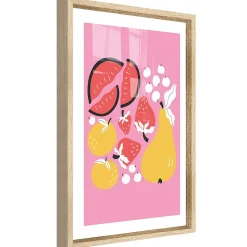 Image encadrée fruits l.30 x H.40 cm