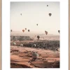 Image encadrée paysage de montgolfières l.40 x H.50 cm Dada Art