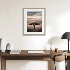 Image encadrée paysage de Baobab l.40 x H.50 cm Dada Art