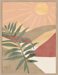 Image encadrée paysage du désert l.30 x H.40 cm Dada Art