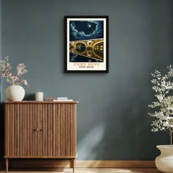 Image encadrée pont Neuf rivière Garonne l.30 x H. 40cm Dada Art