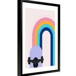 Image encadrée Rainbowskate l.30 x H.40 cm