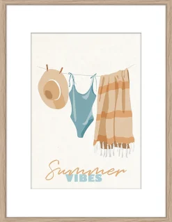 Image encadrée Summer Vibes Dada Art cadre en bois 30x40 cm