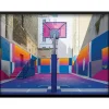 Image encadrée terrain de basket multicolore l.43 x L.53 cm