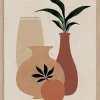Image encadrée vases et fruit Dada Art l.30 x H.40 cm multicolore