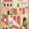 Image encadrée village oriental l.30 x H.40 cm Dada Art