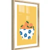 Image encadrée vitamine orange l.30 x H.40 cm