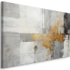 Image Sur Toile Abstraction Peinture 100cm x 70cm - Parfait pour décorer votre salon, chambre ou bureau avec un design unique et