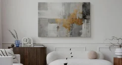 Image Sur Toile Abstraction Peinture 100cm x 70cm - Parfait pour décorer votre salon, chambre ou bureau avec un design unique et