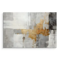 Image Sur Toile Abstraction Peinture 100cm x 70cm - Parfait pour décorer votre salon, chambre ou bureau avec un design unique et