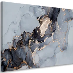 Image Sur Toile MARBRE Abstraction 40cm x 30cm - Parfait pour décorer votre salon, chambre ou bureau avec un design unique et élé