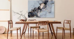 Image Sur Toile MARBRE Abstraction 40cm x 30cm - Parfait pour décorer votre salon, chambre ou bureau avec un design unique et élé