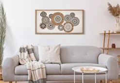 Impression sur toile avec cadre et applications 70x2,8x35 cm