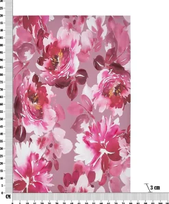 Impression sur toile violet fleurs 80x3x120 cm