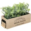 Jardinière artificielle House - bois - H24 - 5 cm - Atmosphera