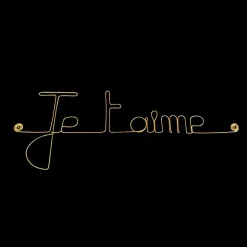 Je t'aime - Sculpture fil de fer 40-50 cm - Bijoux de mur