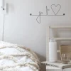 Je t'aime (aime en forme de coeur) - Sculpture fil de fer 30-40 cm - Bijoux de mur