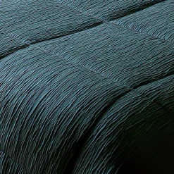 Jeté de lit - Effet Froissé (250x260 cm - Bleu)